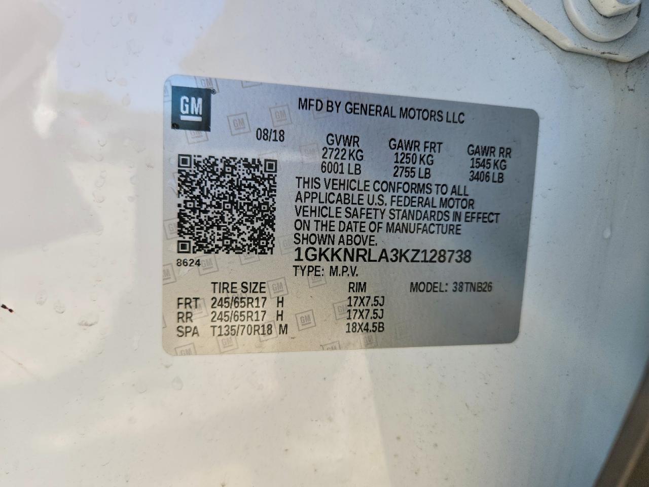 2019 GMC ACADIA SLE photo 37