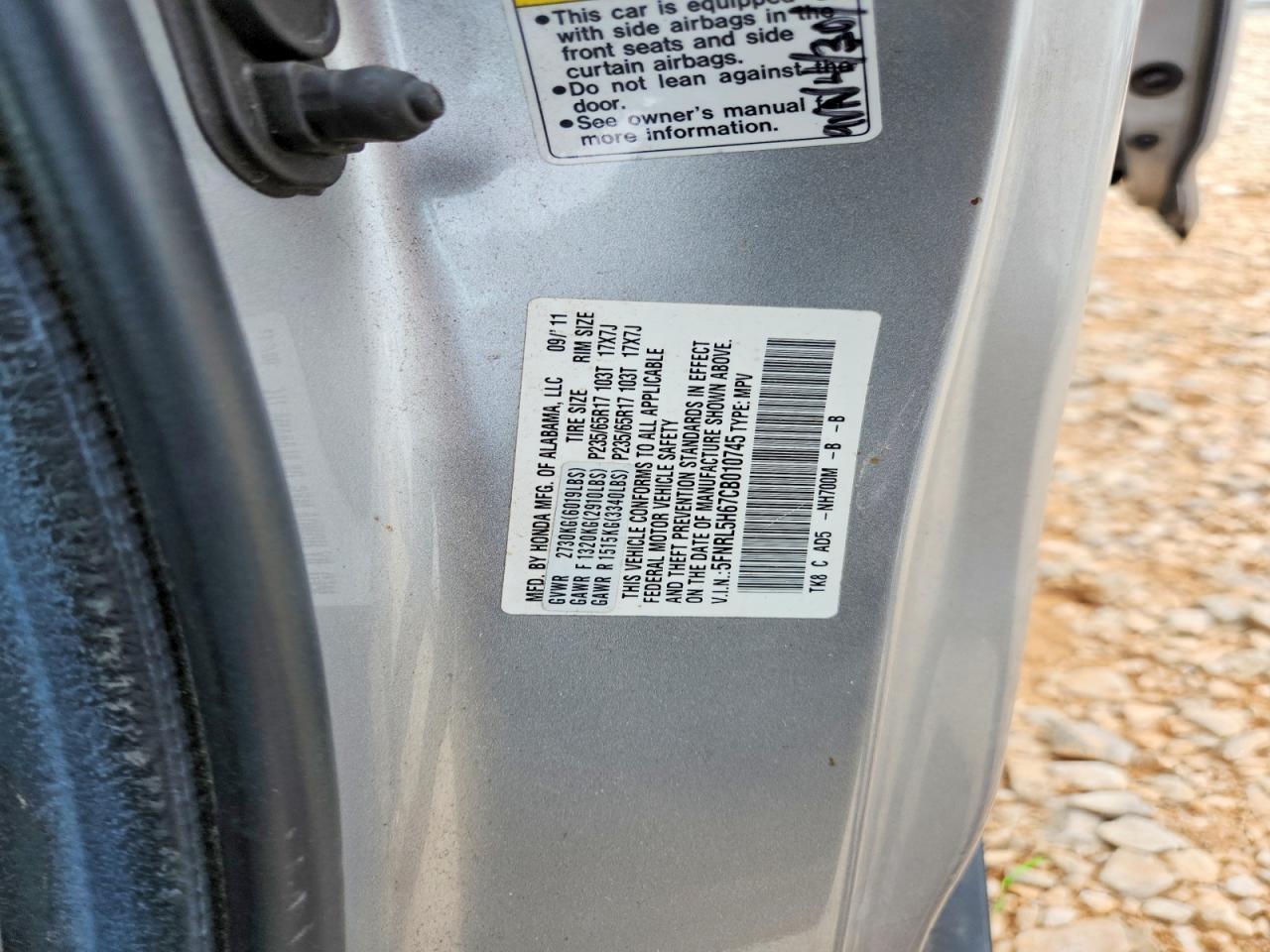 2012 HONDA ODYSSEY EXL photo 25