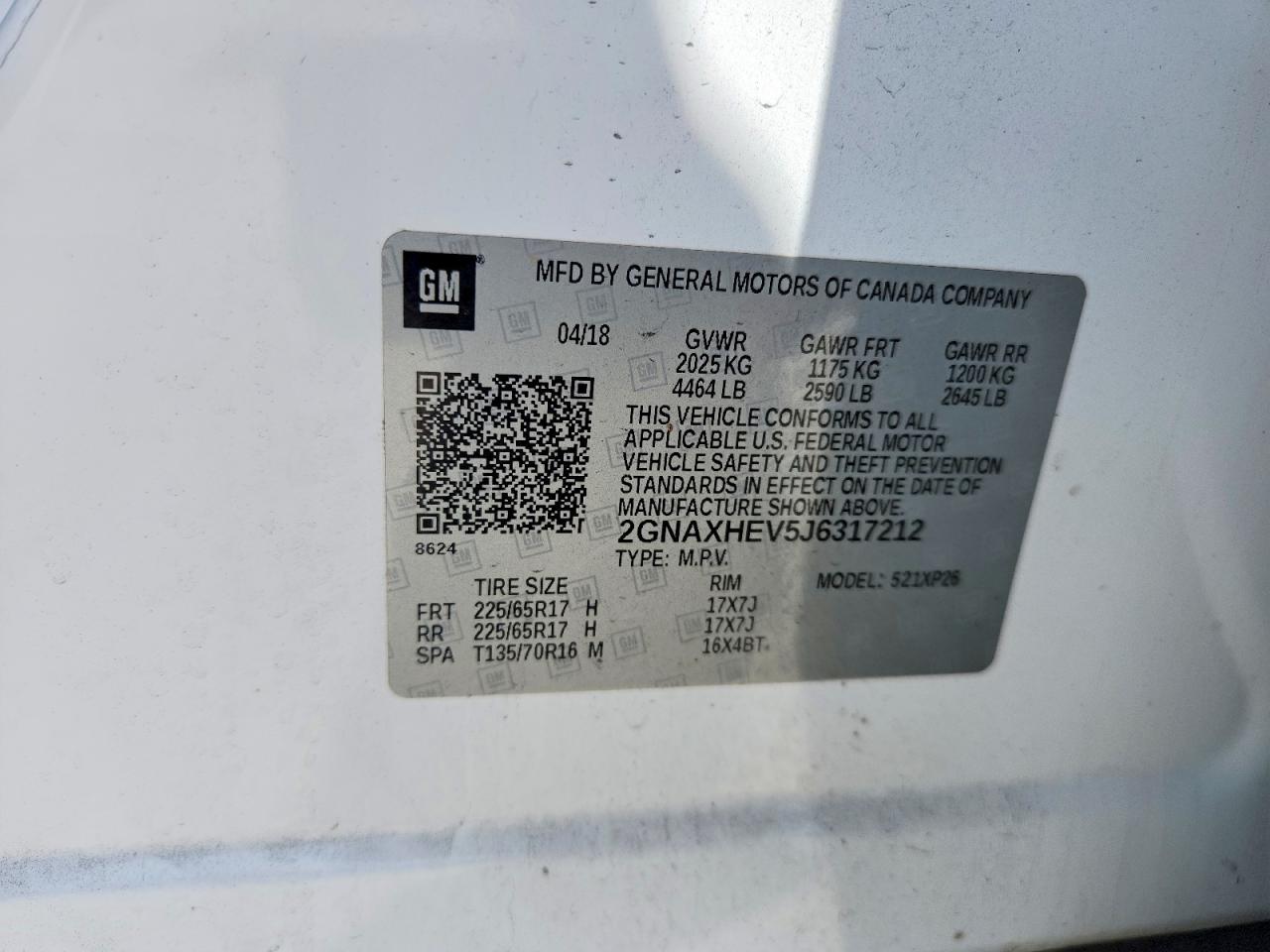 2018 CHEVROLET EQUINOX LS photo 37