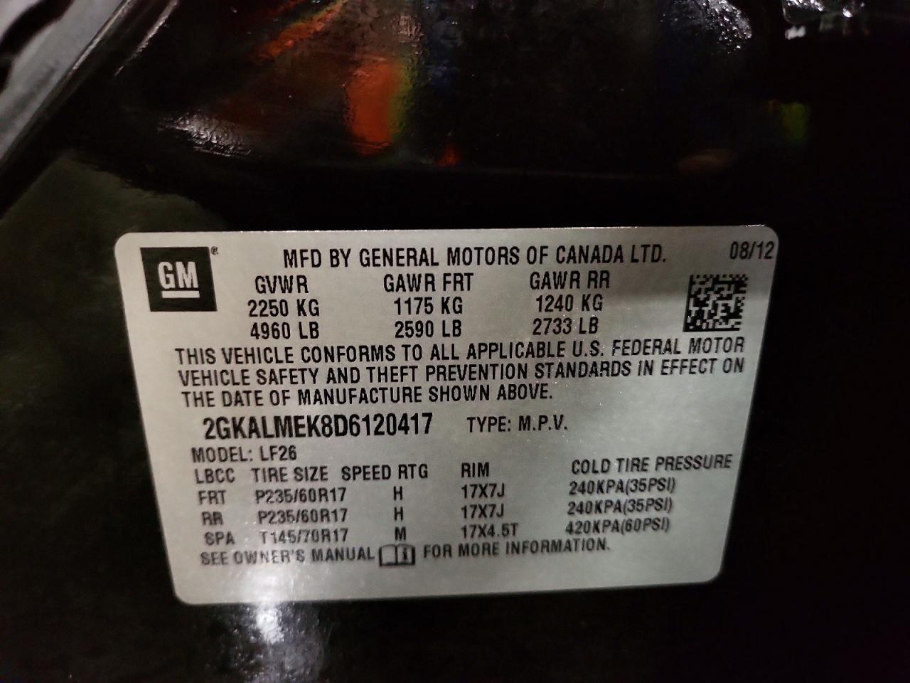 2013 GMC TERRAIN SLE photo 13
