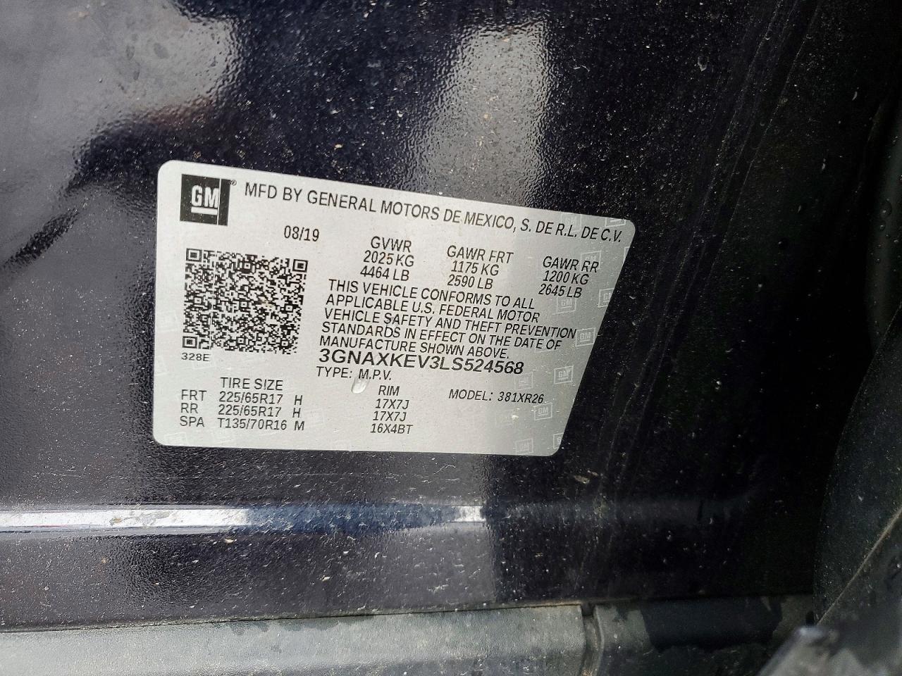 2020 CHEVROLET EQUINOX LT photo 25