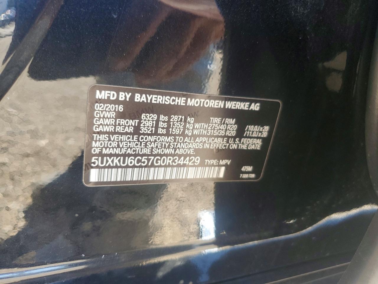 2016 BMW X6 XDRIVE50I photo 25