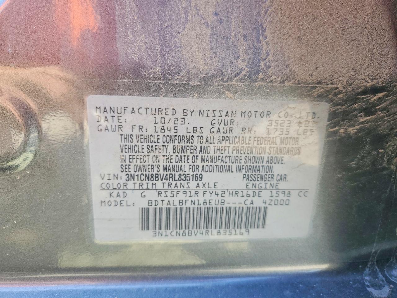 2024 NISSAN VERSA S photo 34