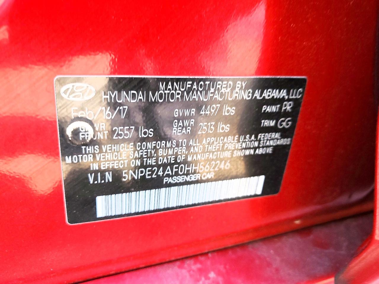 2017 HYUNDAI SONATA SE photo 23