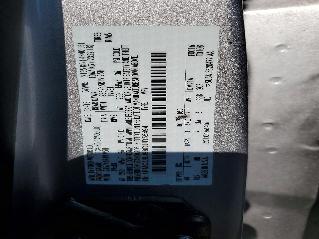 2013 FORD ESCAPE TITANIUM photo 12