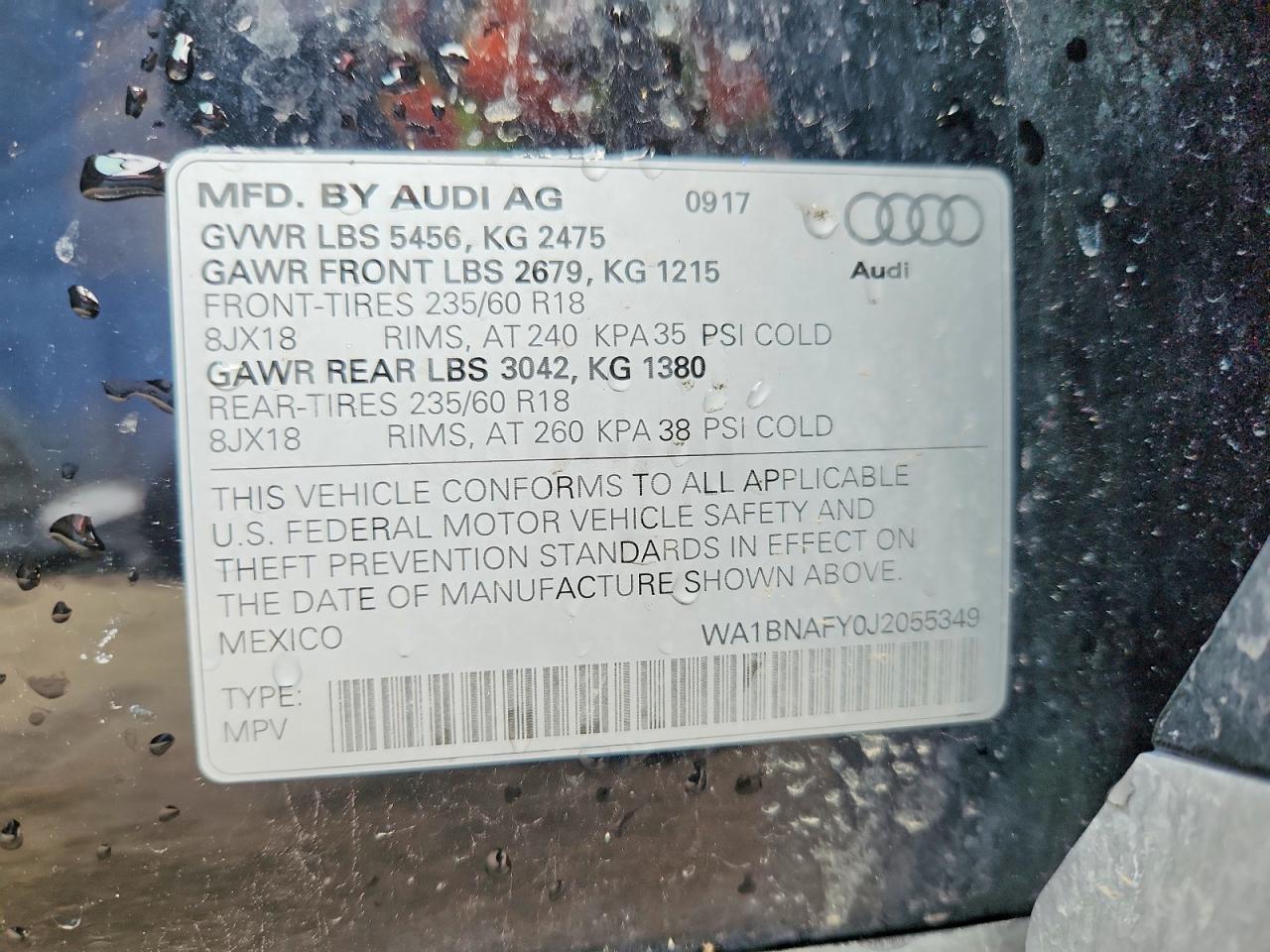 2018 AUDI Q5 PREMIUM PLUS photo 14