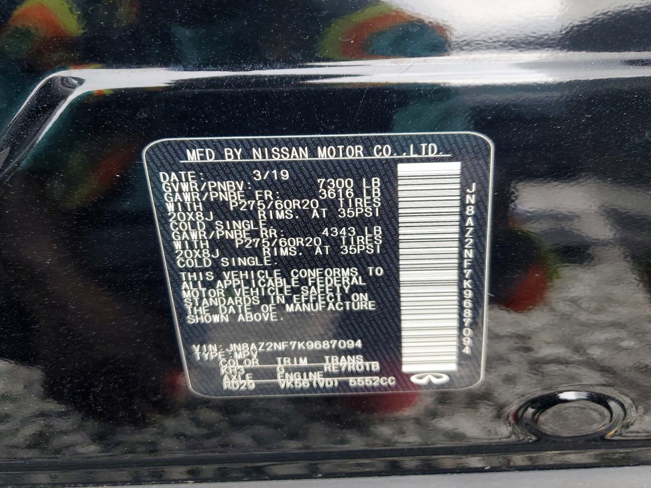 2019 INFINITI QX80 LUXE photo 25