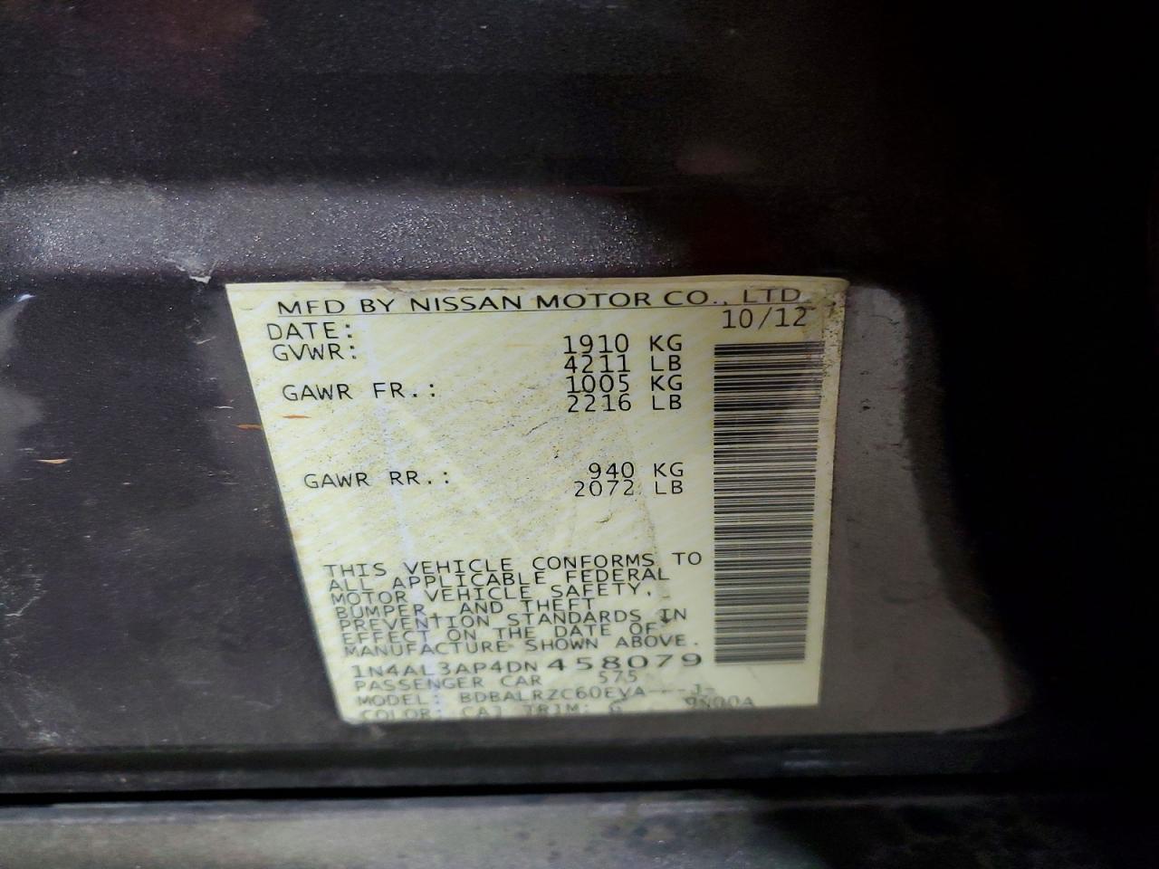 2013 NISSAN ALTIMA 2.5 photo 34