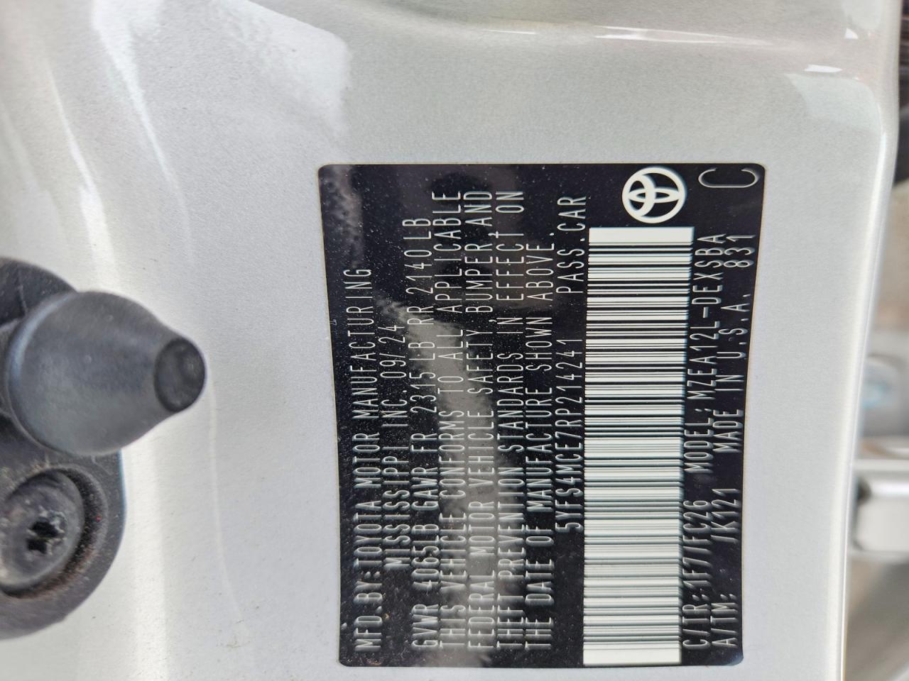 2024 TOYOTA COROLLA SE photo 12