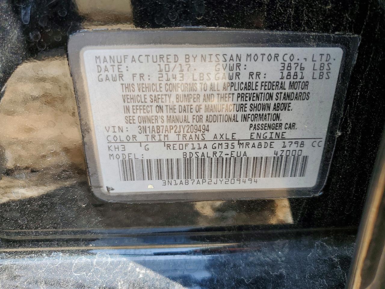 2018 NISSAN SENTRA S photo 23