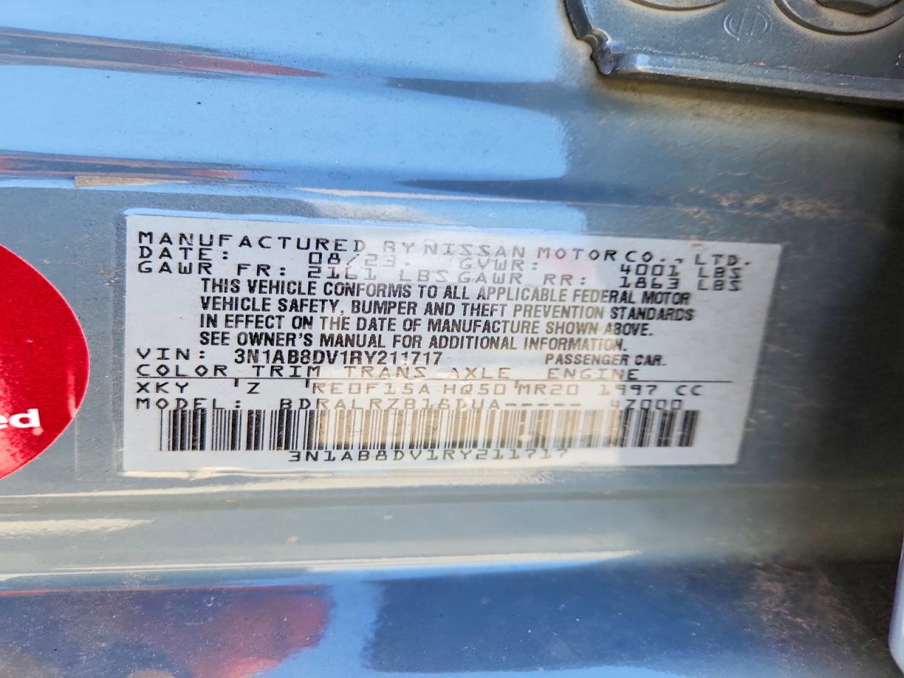 2024 NISSAN SENTRA SR photo 12