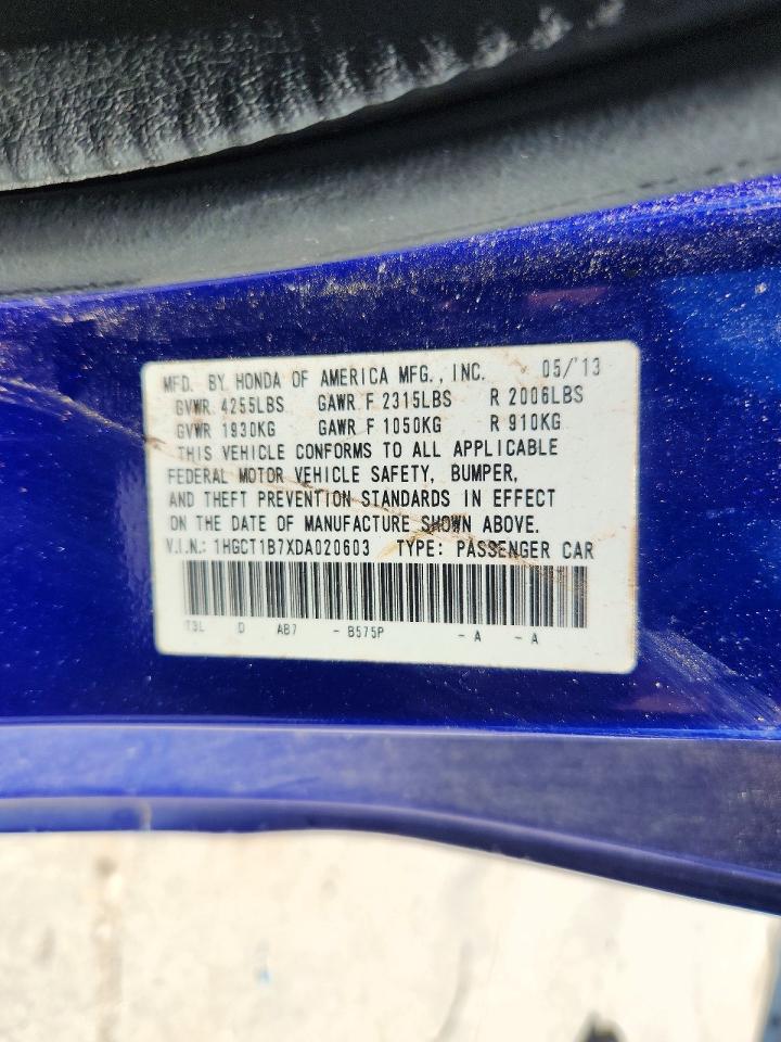 2013 HONDA ACCORD EX photo 25