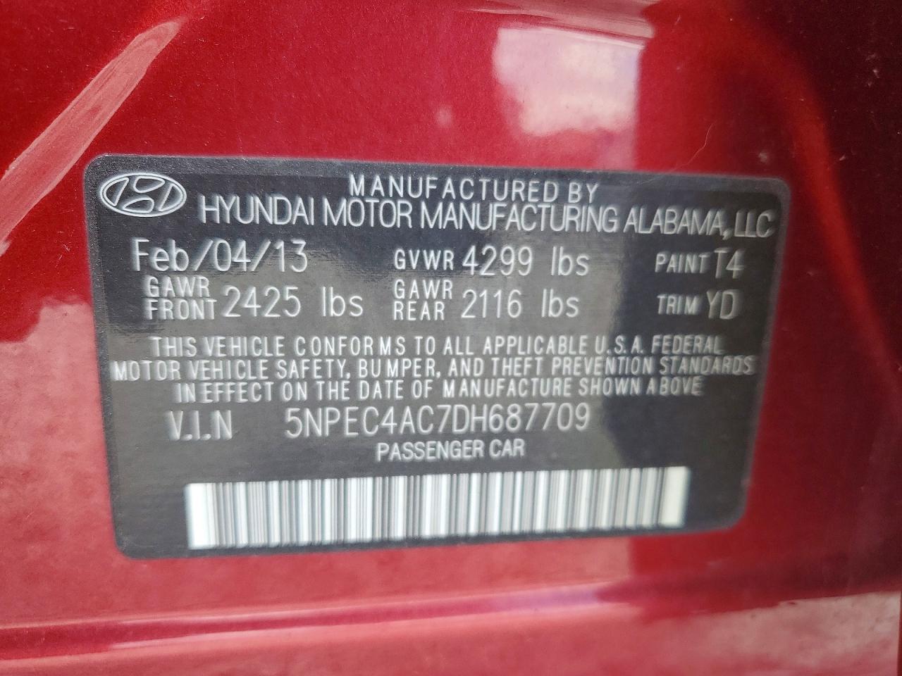 2013 HYUNDAI SONATA LIMITED photo 34