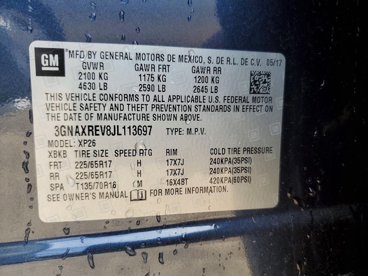 2018 CHEVROLET EQUINOX LS photo 12