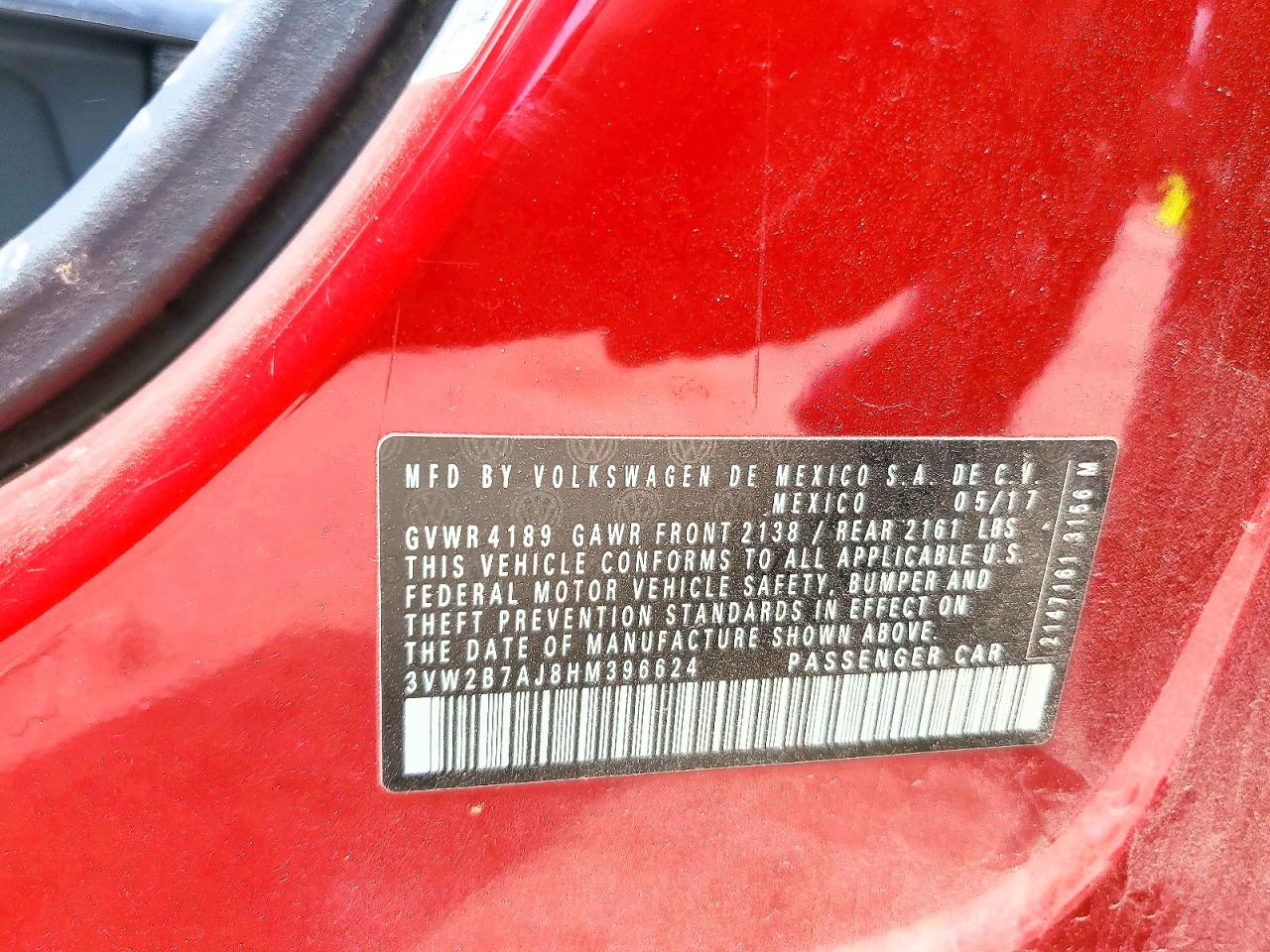 2017 VOLKSWAGEN JETTA S photo 23