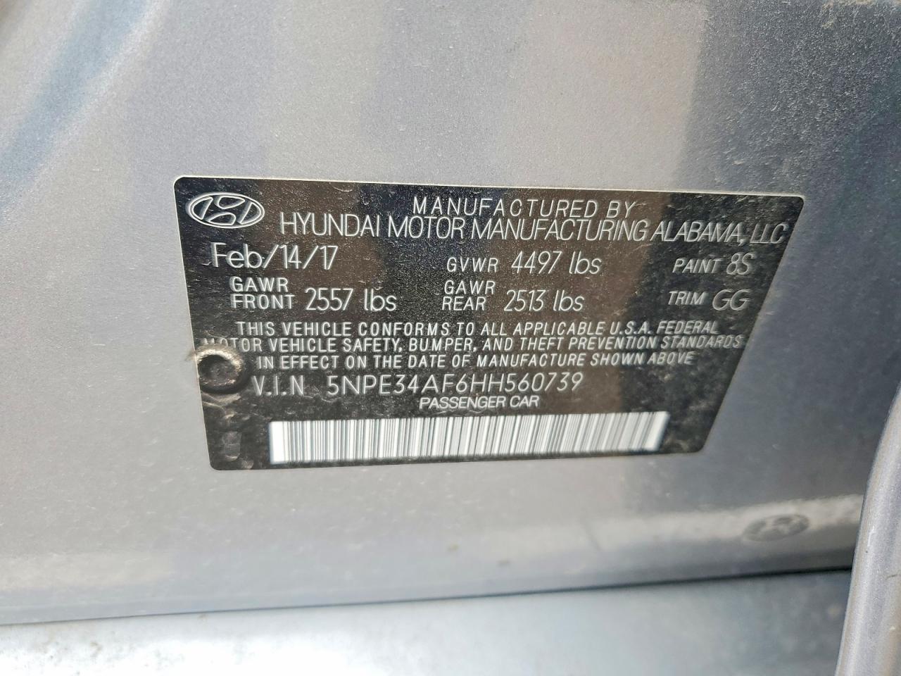 2017 HYUNDAI SONATA SE photo 34