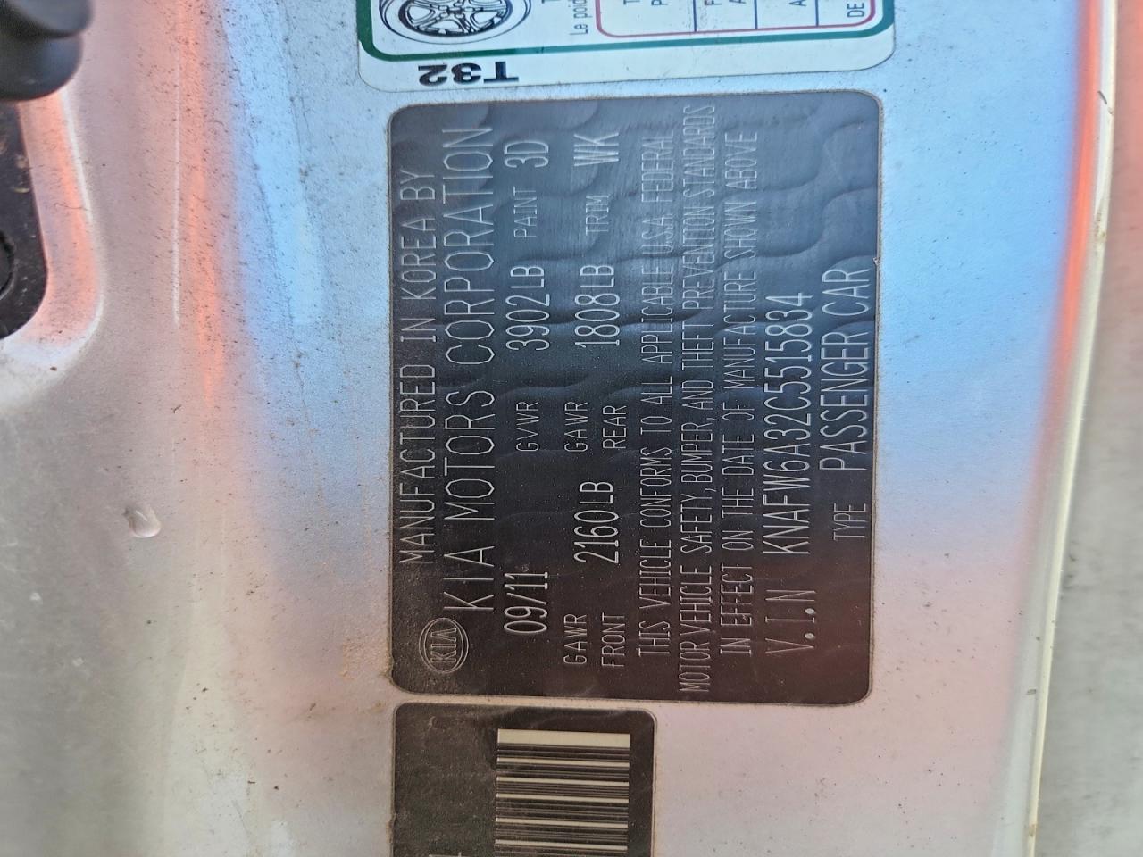 2012 KIA FORTE SX photo 23