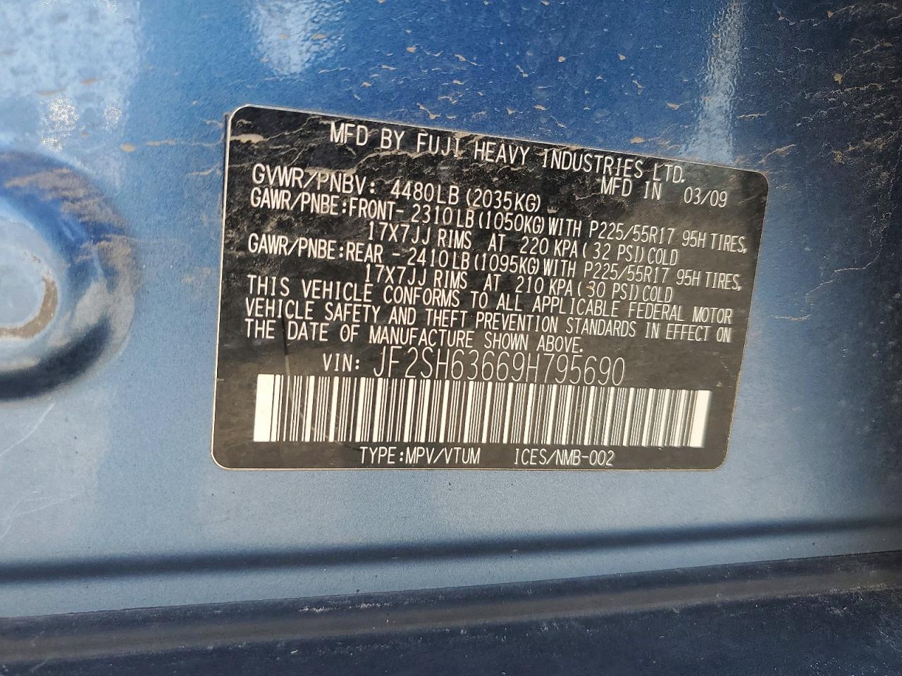 2009 SUBARU FORESTER 2.5X PREMIUM photo 25