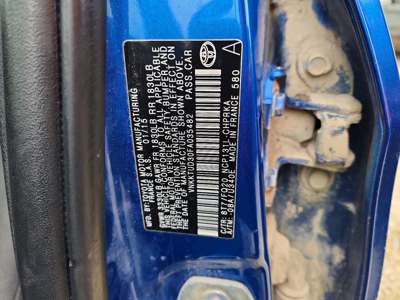 2015 TOYOTA YARIS 5-DOOR L photo 23