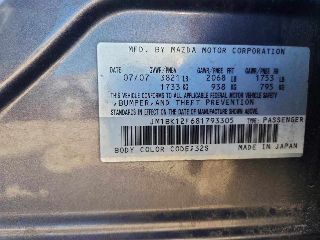 2008 MAZDA 3 I photo 34