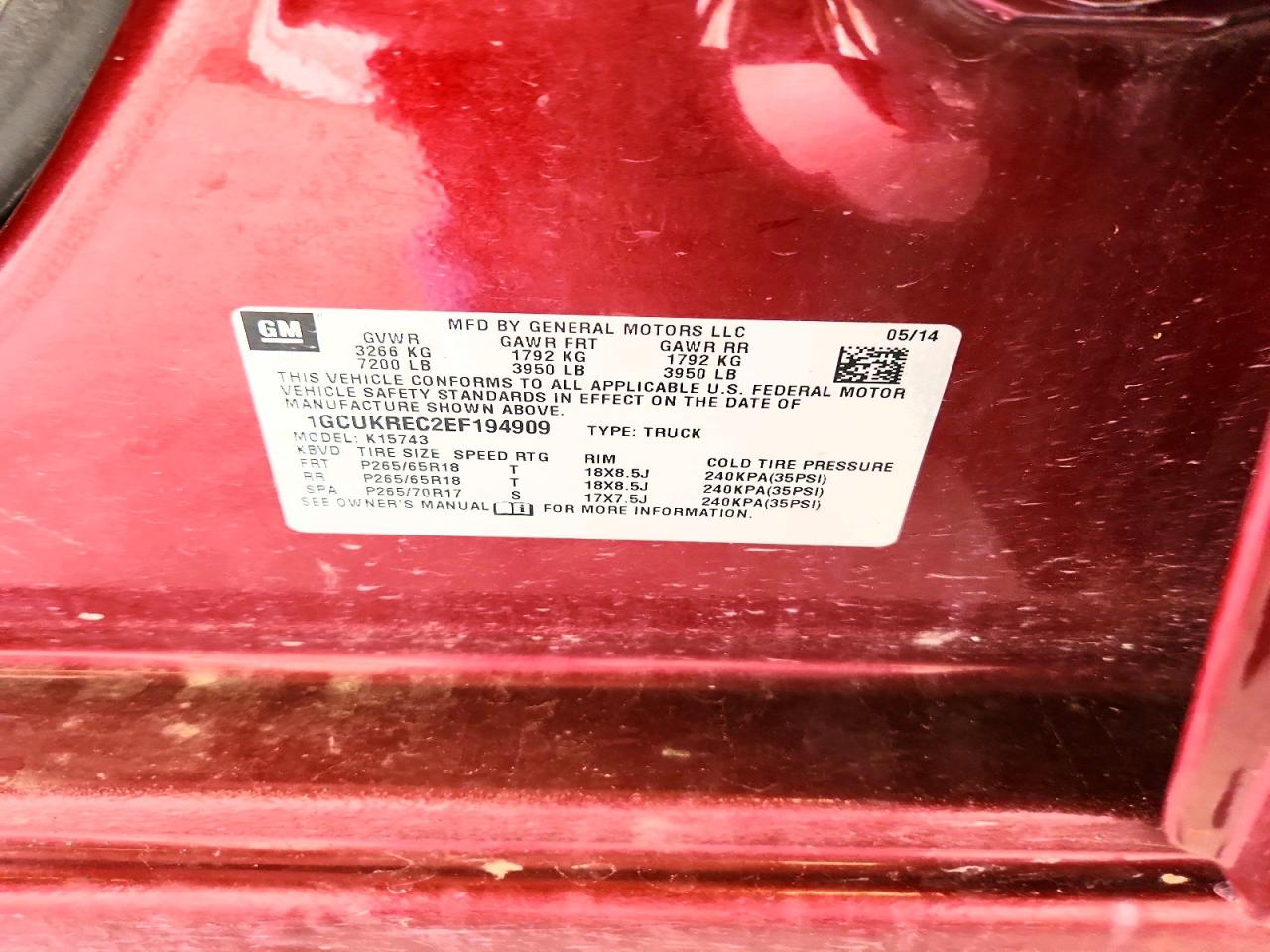 2014 CHEVROLET SILVERADO K1500 LT photo 23