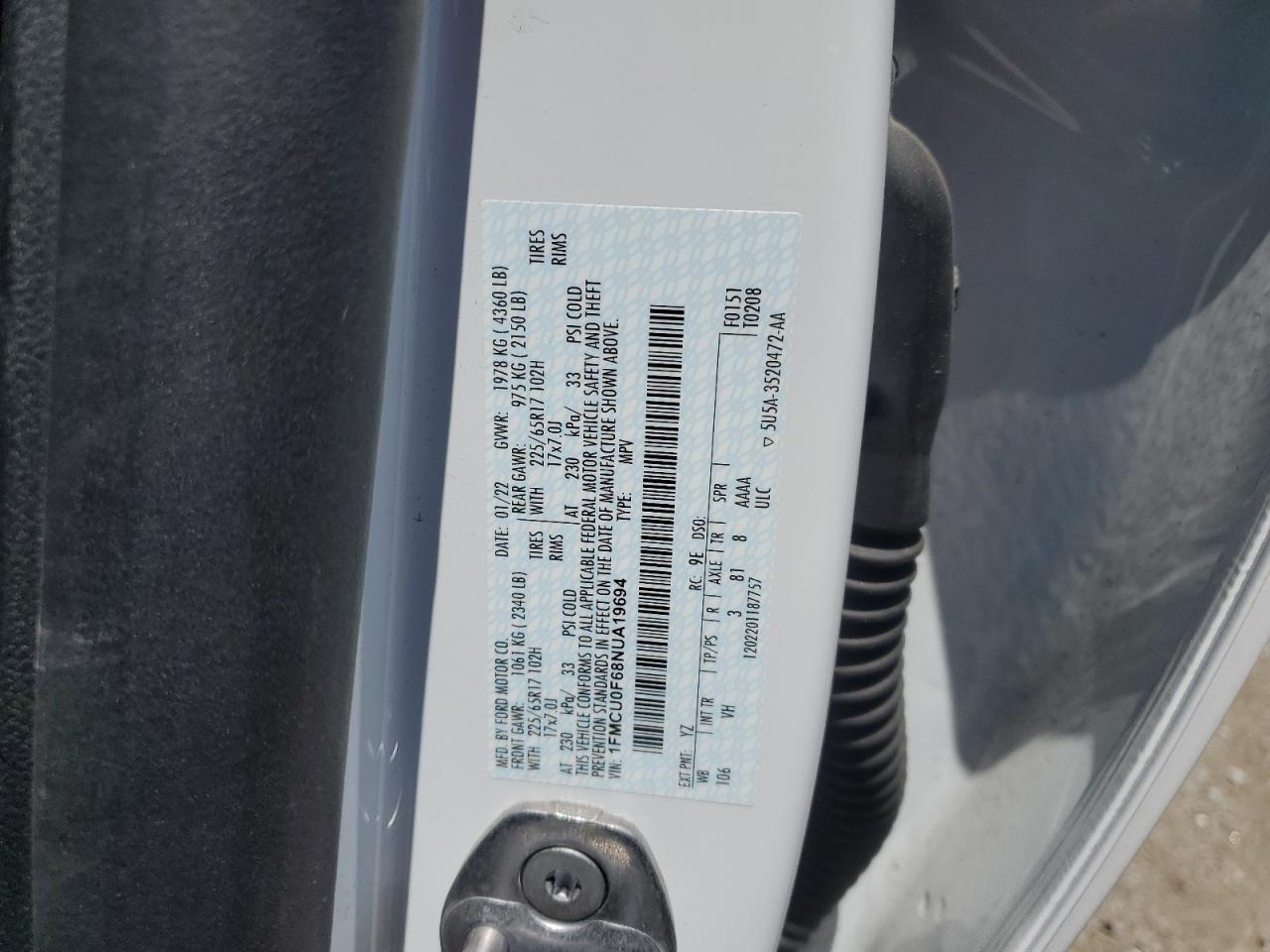 2022 FORD ESCAPE photo 25
