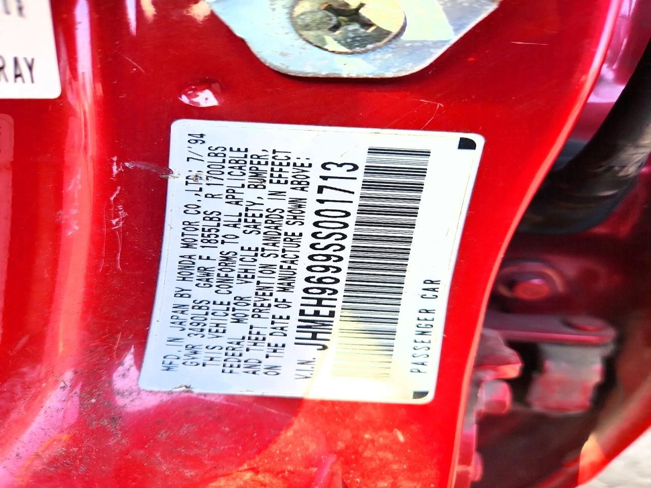 1995 HONDA CIVIC EX photo 23