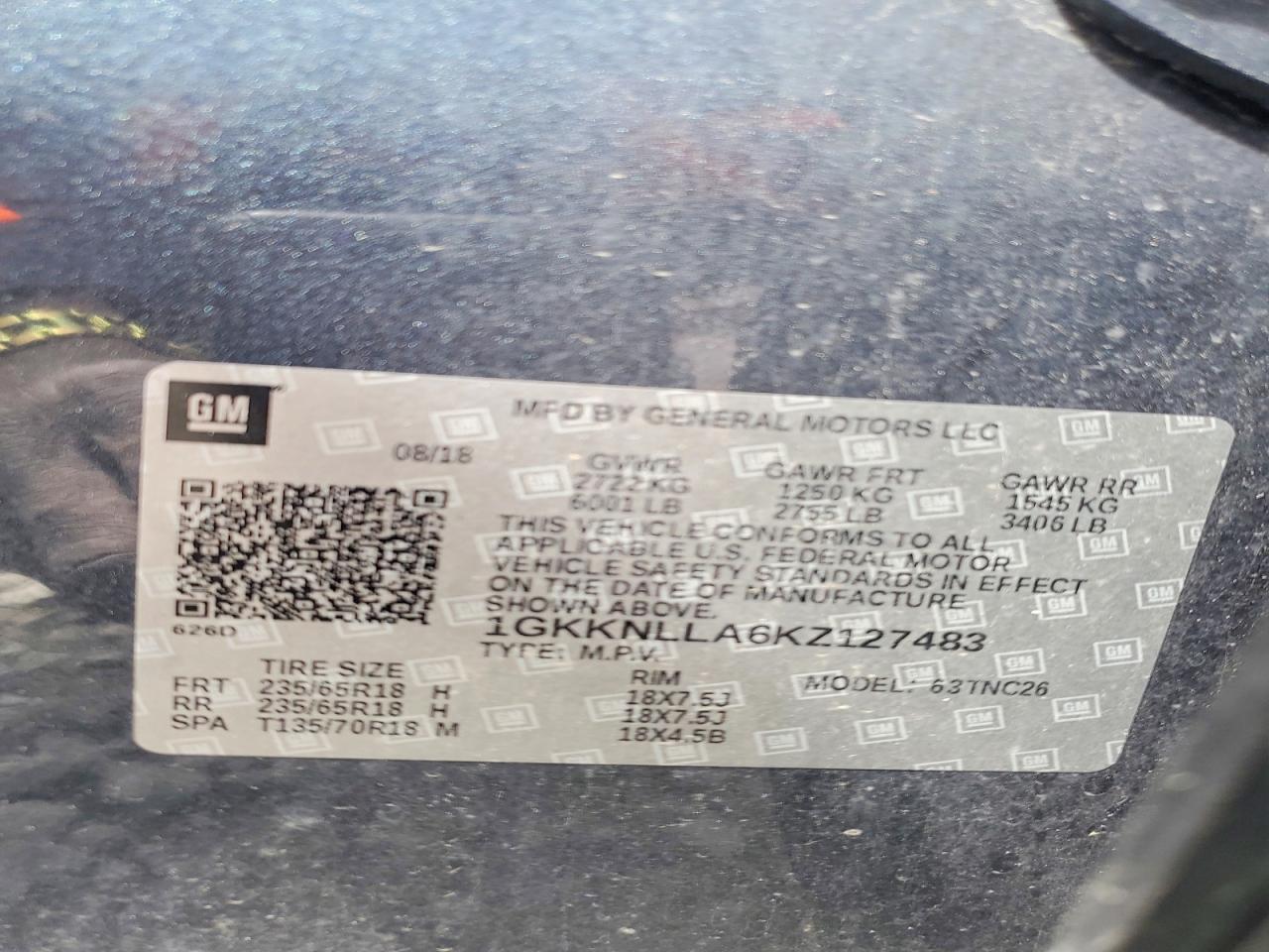 2019 GMC ACADIA SLE photo 40