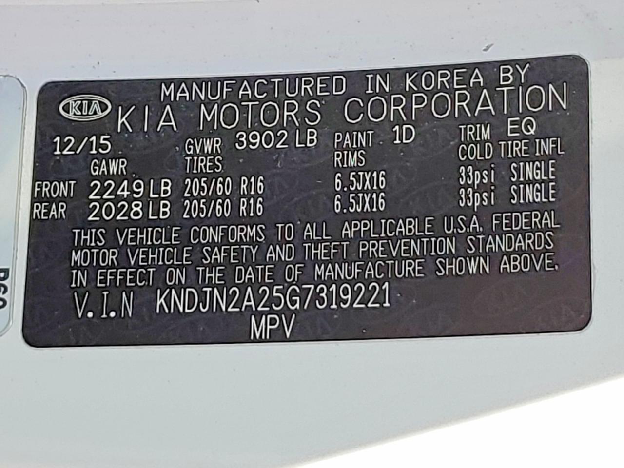 2016 KIA SOUL BASE photo 40