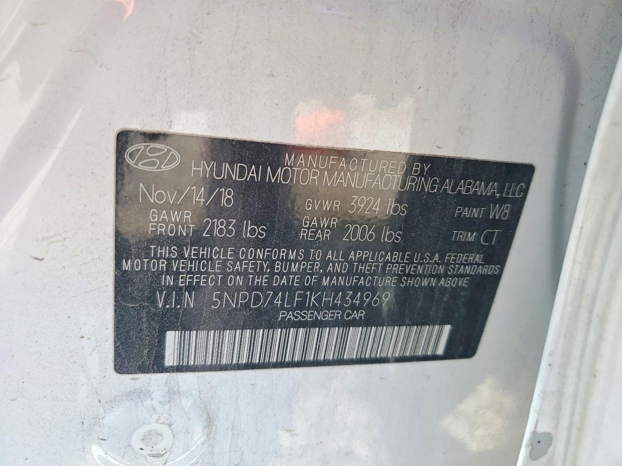 2019 HYUNDAI ELANTRA SE photo 12