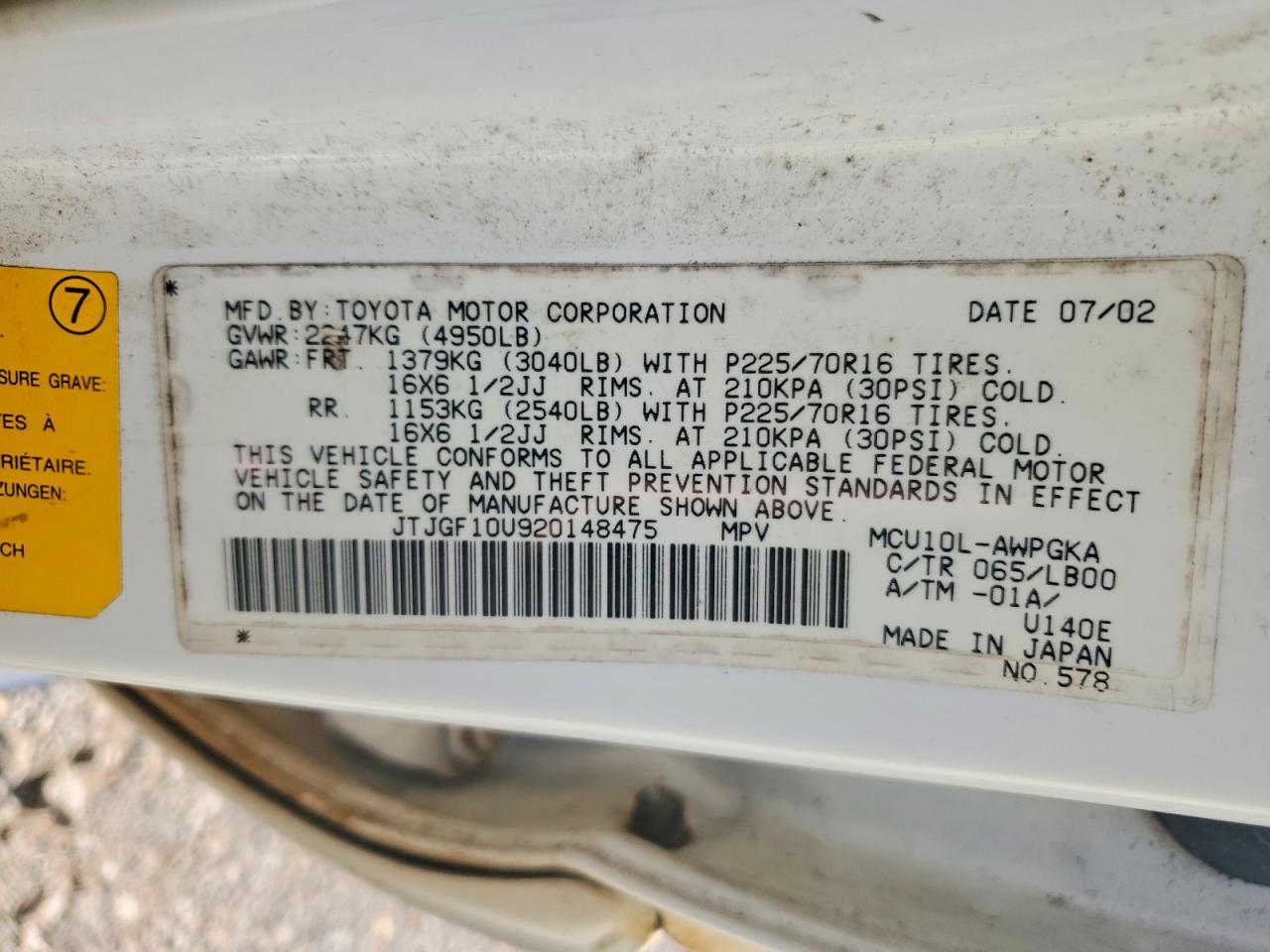 2002 LEXUS RX 300 photo 37