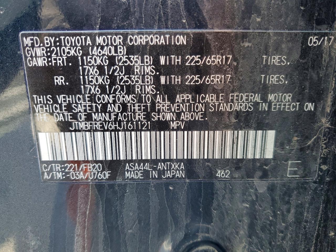 2017 TOYOTA RAV4 LE photo 12