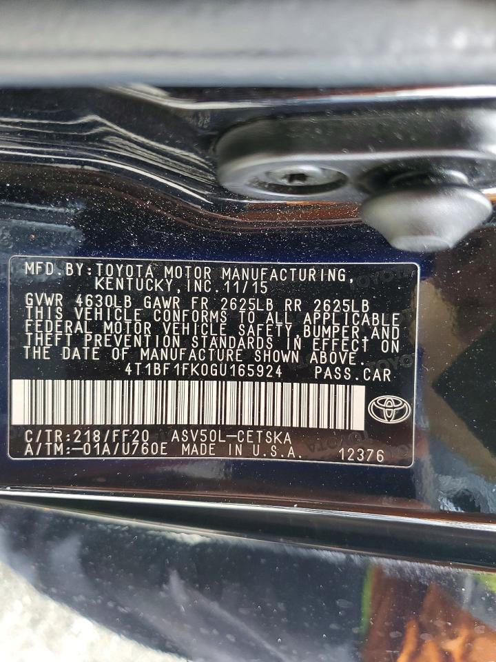 2016 TOYOTA CAMRY SE photo 25