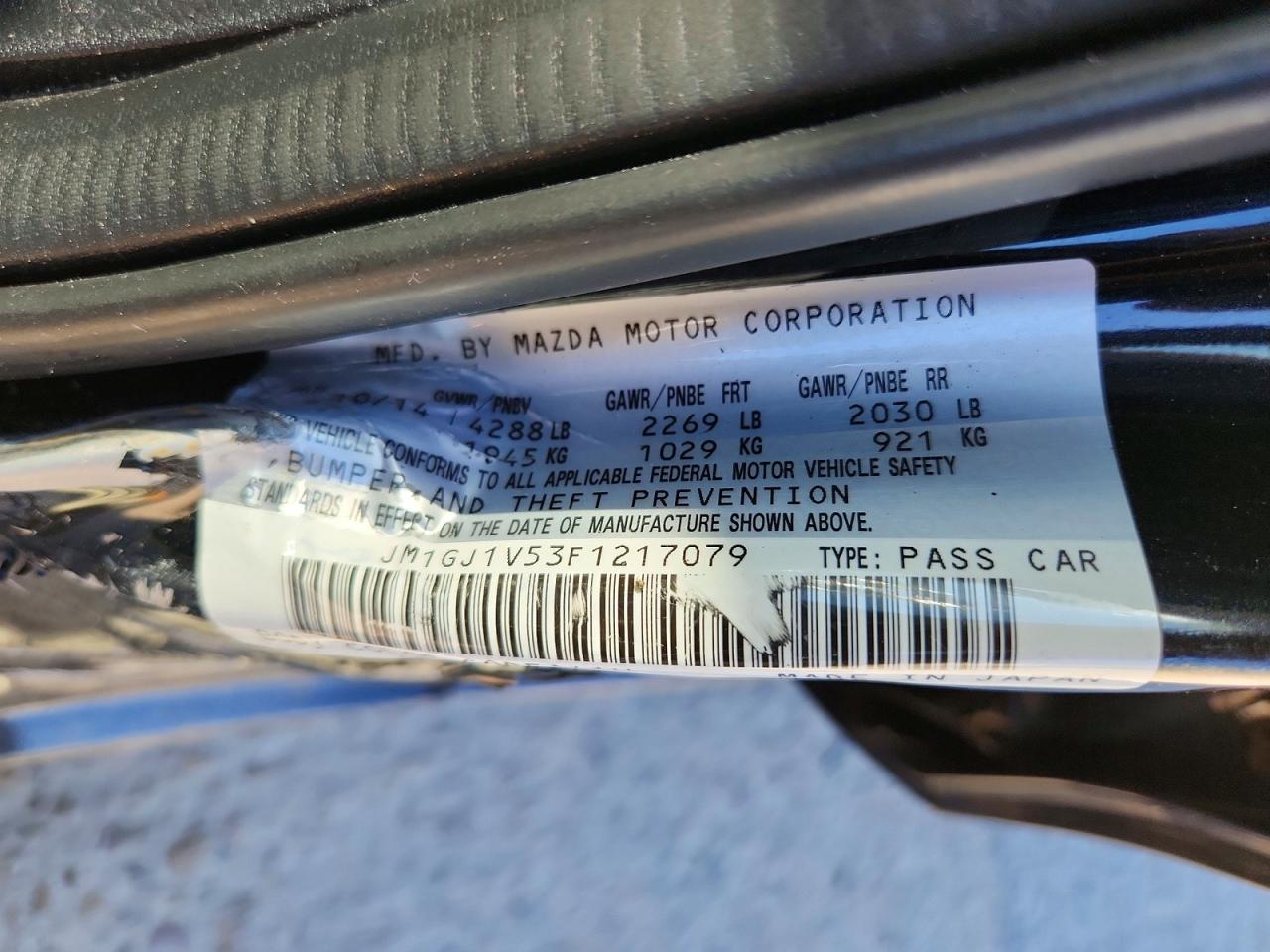 2015 MAZDA 6 photo 34