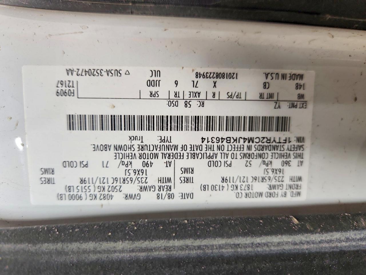 2018 FORD TRANSIT 250 DELIVERY VAN photo 27