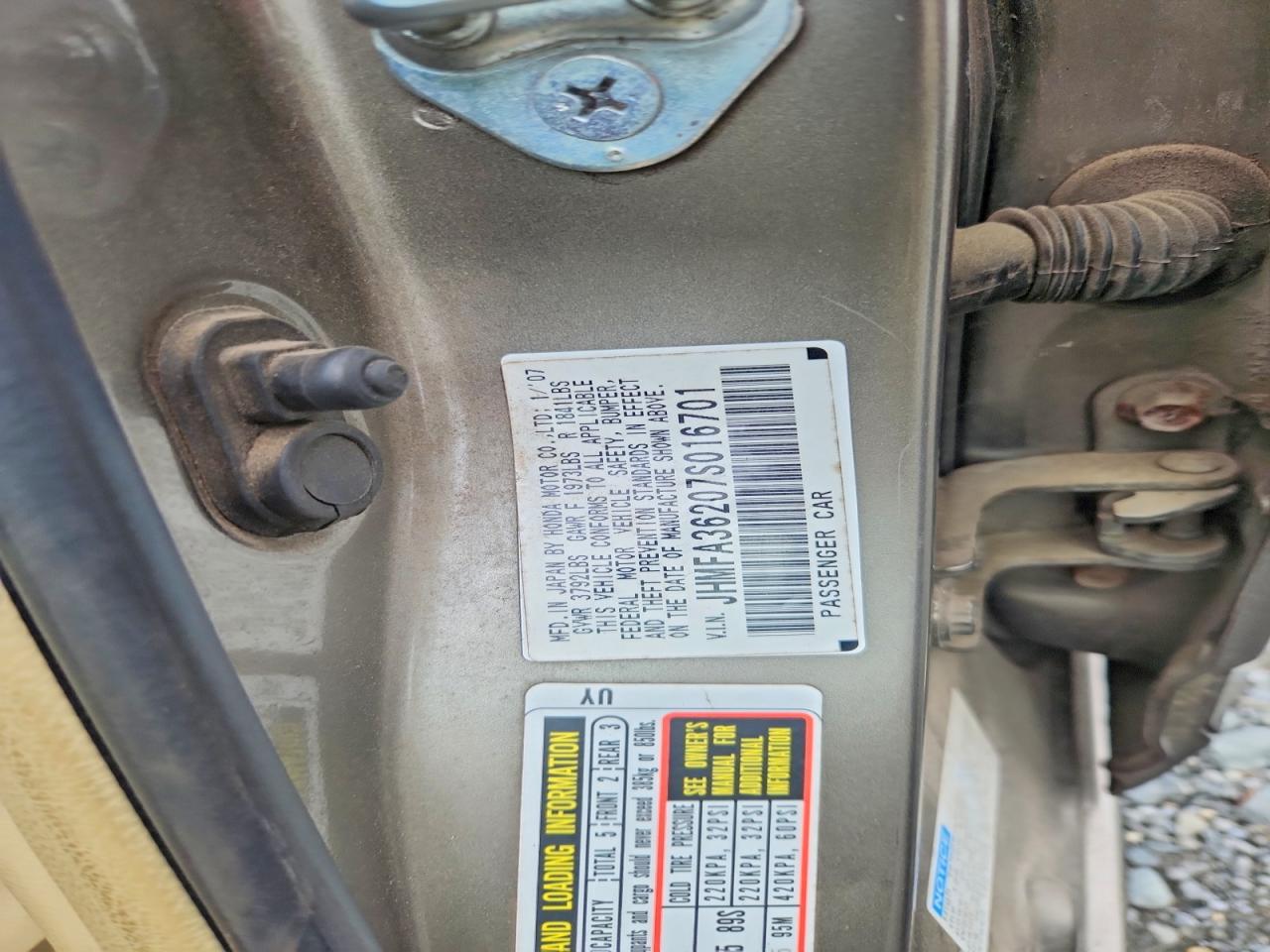 2007 HONDA CIVIC HYBRID photo 34