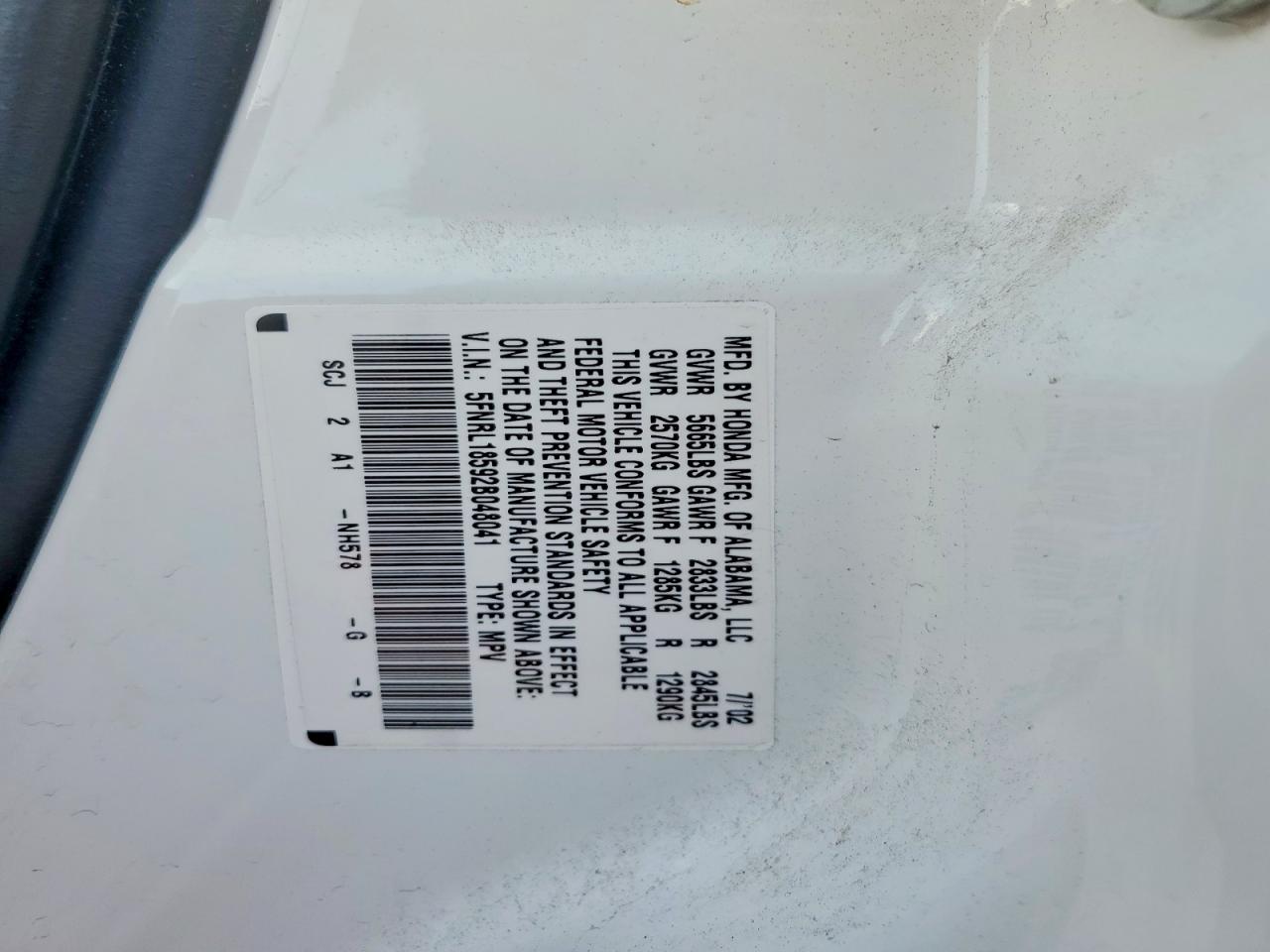 2002 HONDA ODYSSEY LX photo 34