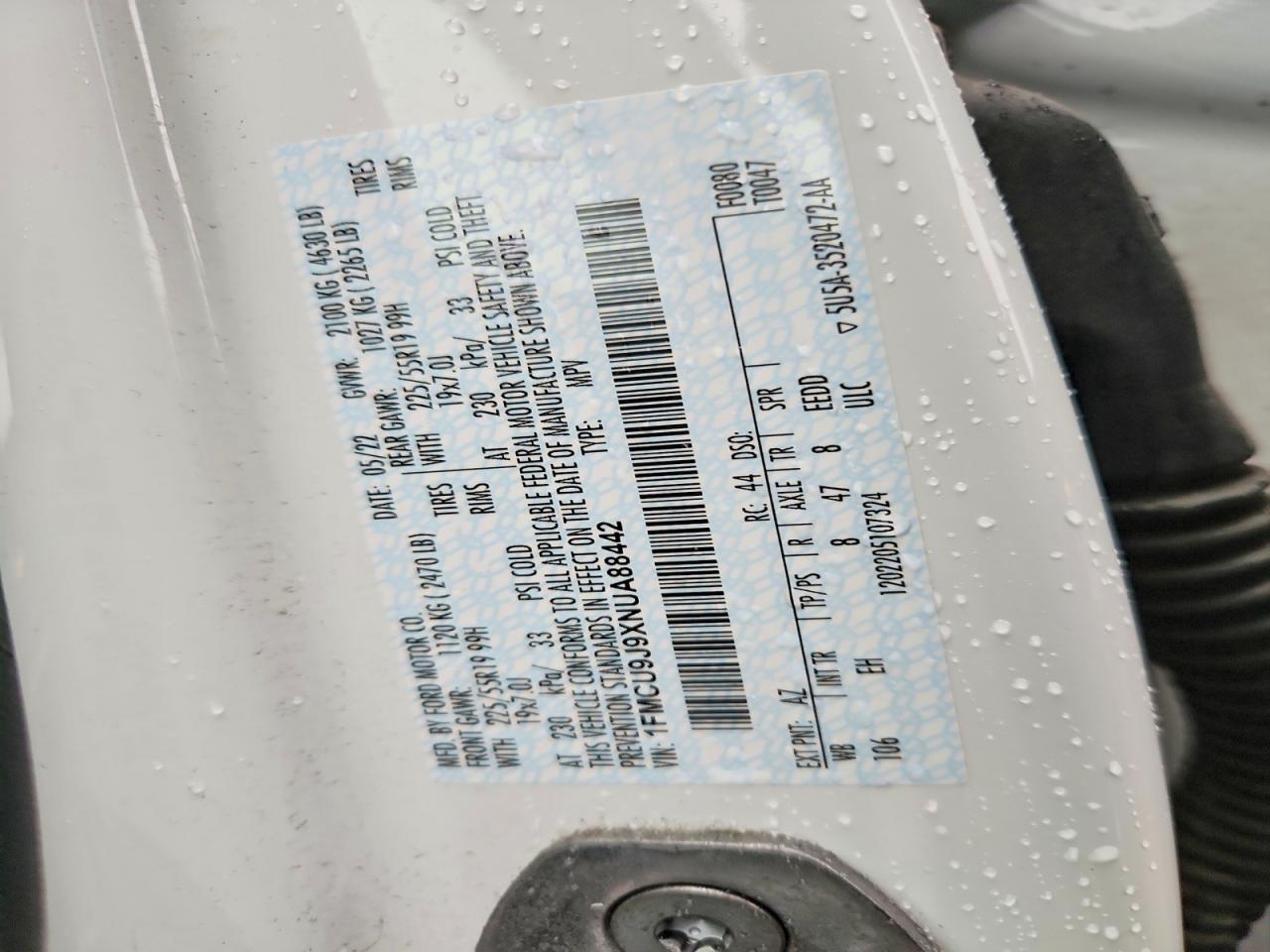 2022 FORD ESCAPE TITANIUM photo 37