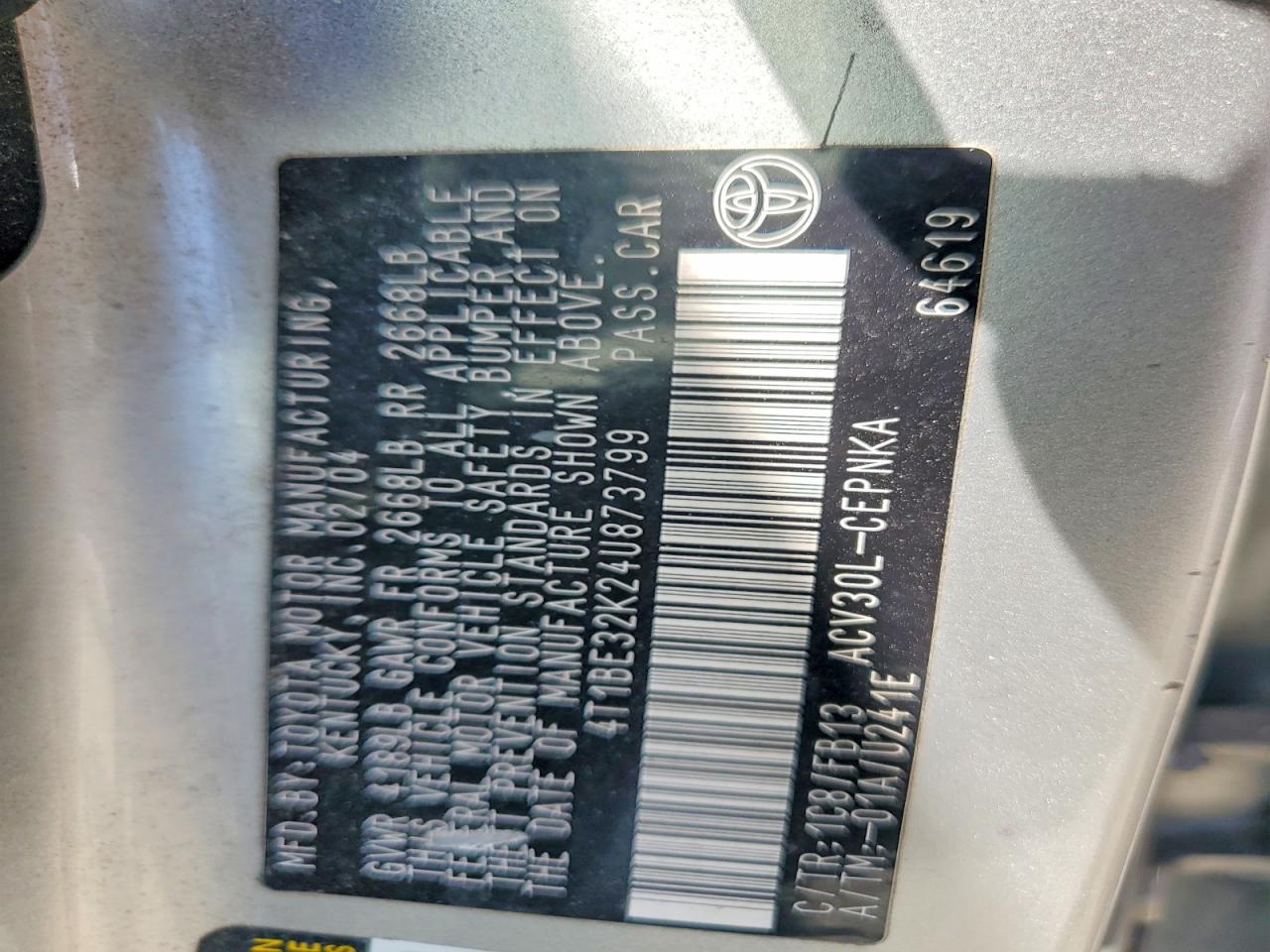 2004 TOYOTA CAMRY LE photo 34
