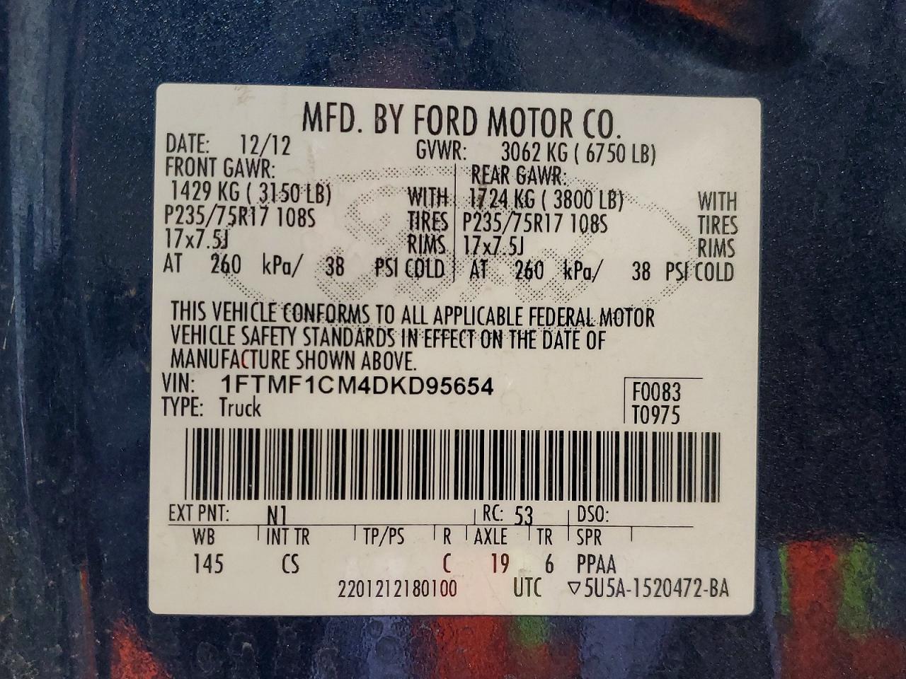 2013 FORD F150 photo 23