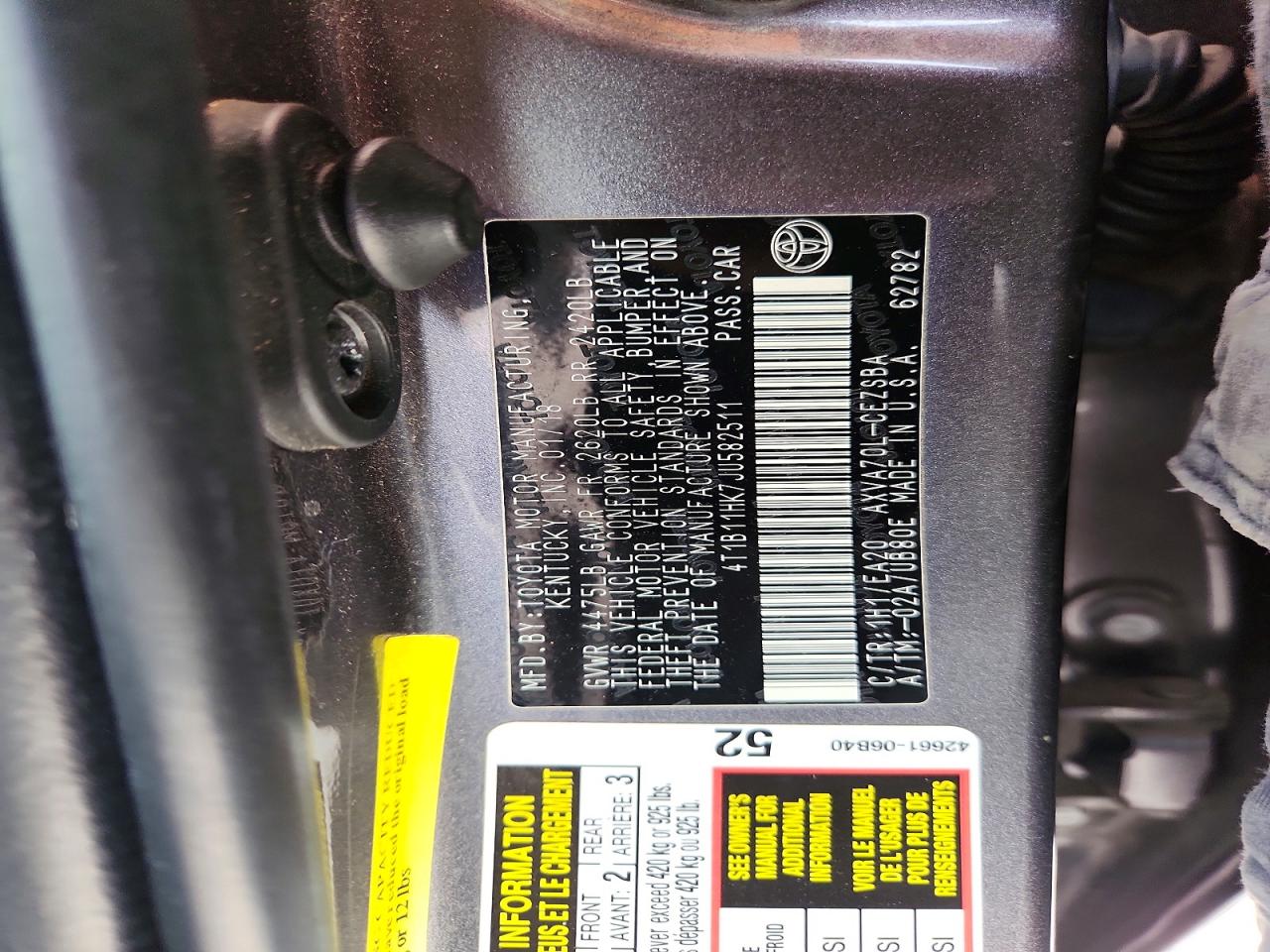 2018 TOYOTA CAMRY SE photo 23