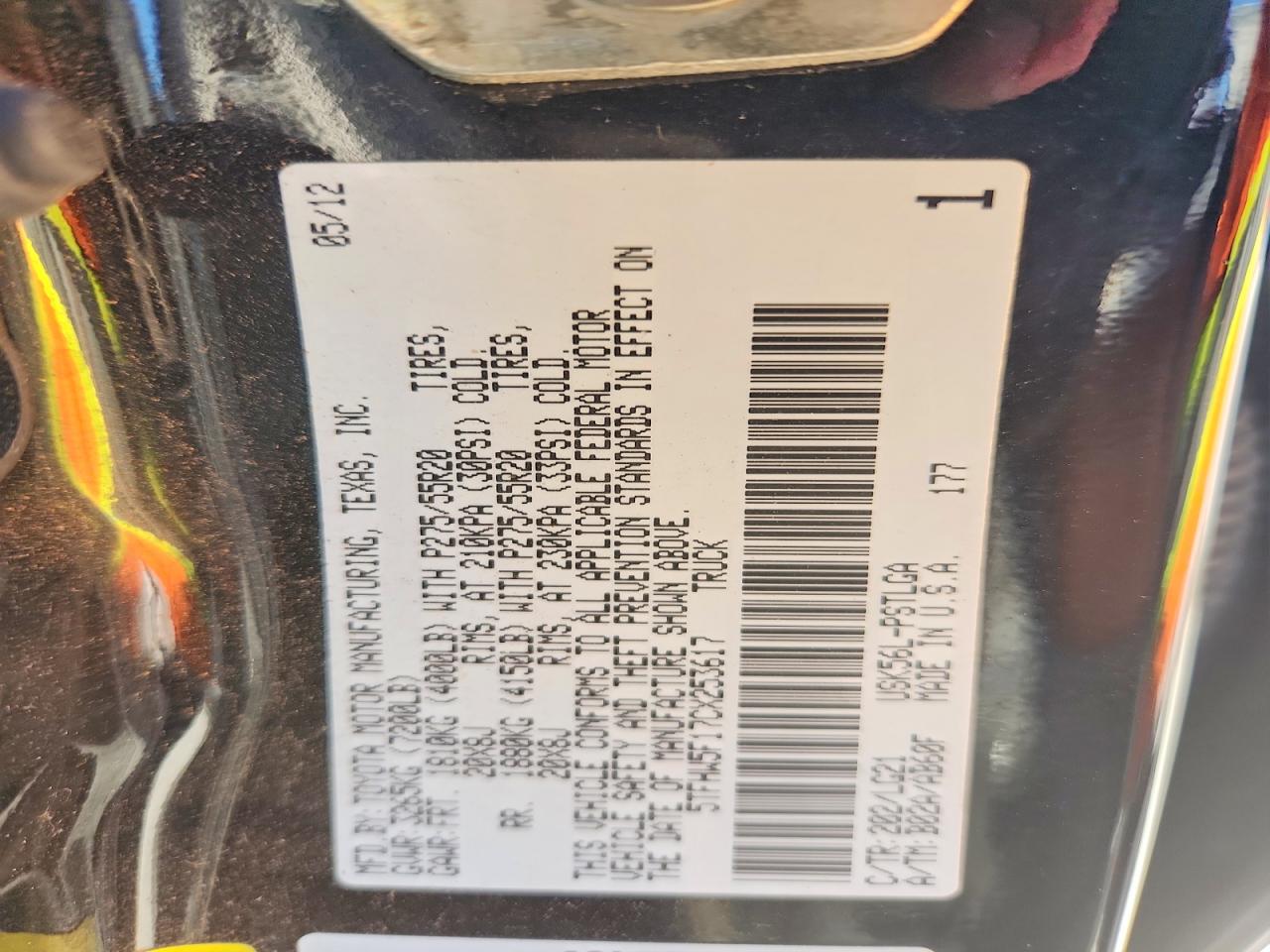 2012 TOYOTA TUNDRA CREWMAX LIMITED photo 23