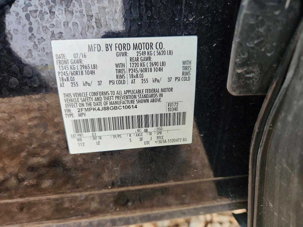 2016 FORD EDGE SEL photo 23