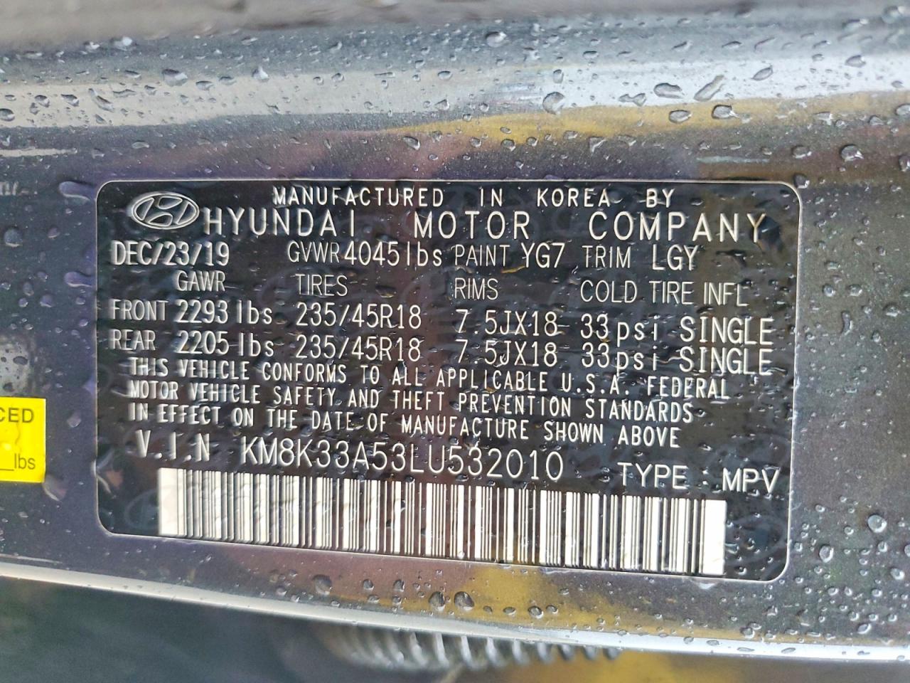 2020 HYUNDAI KONA LIMITED photo 25