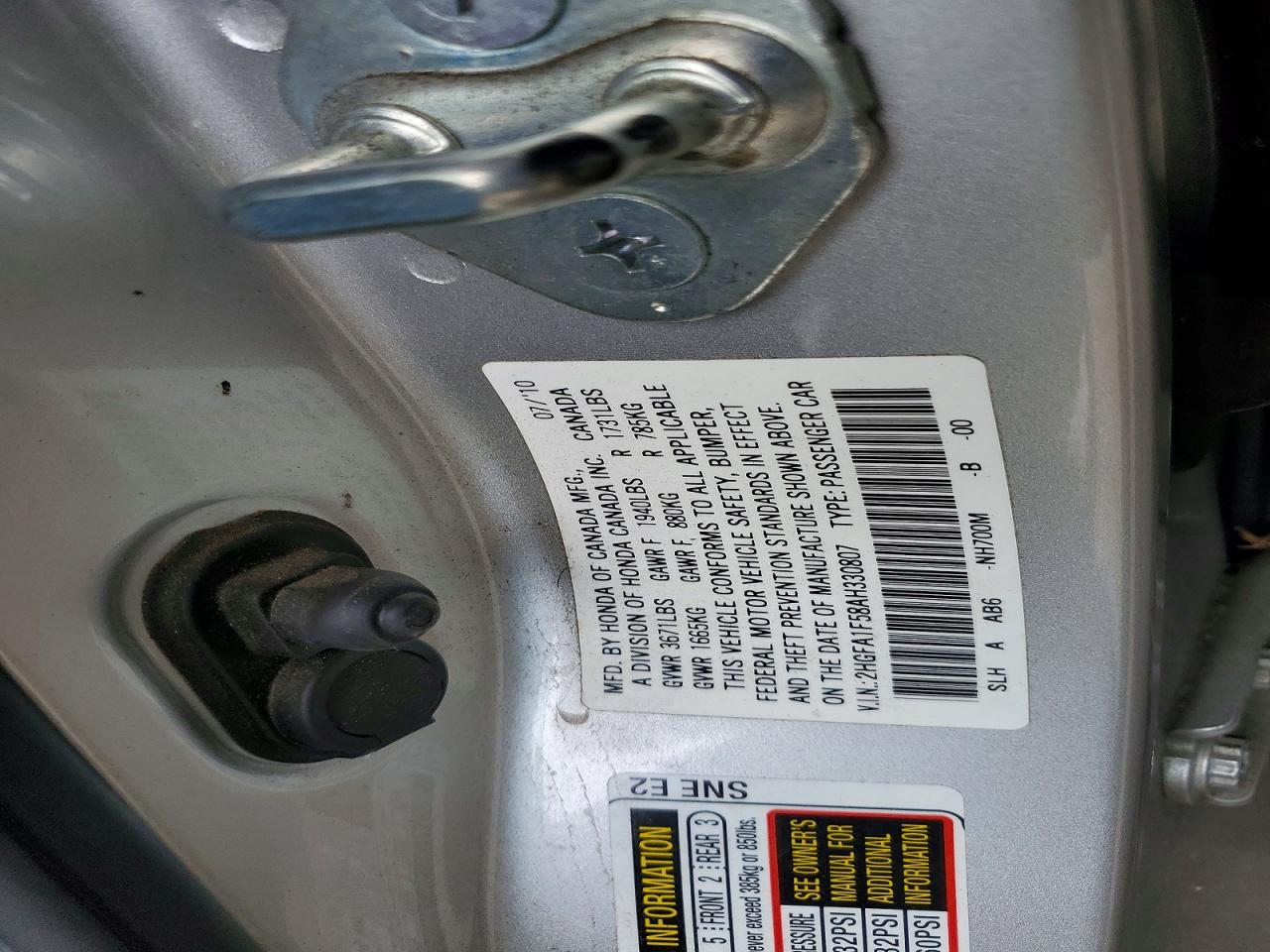 2010 HONDA CIVIC LX photo 25