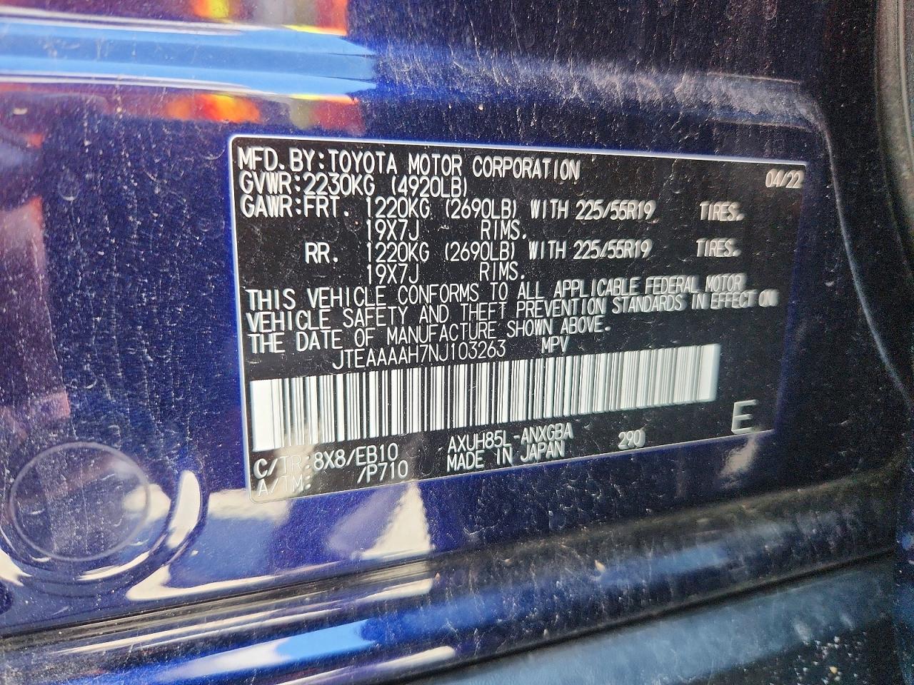 2022 TOYOTA VENZA XLE photo 25