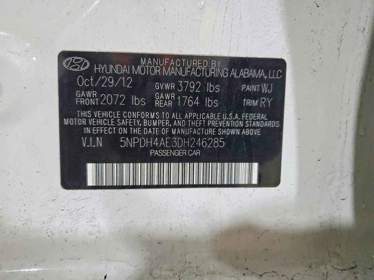 2013 HYUNDAI ELANTRA LIMITED photo 34
