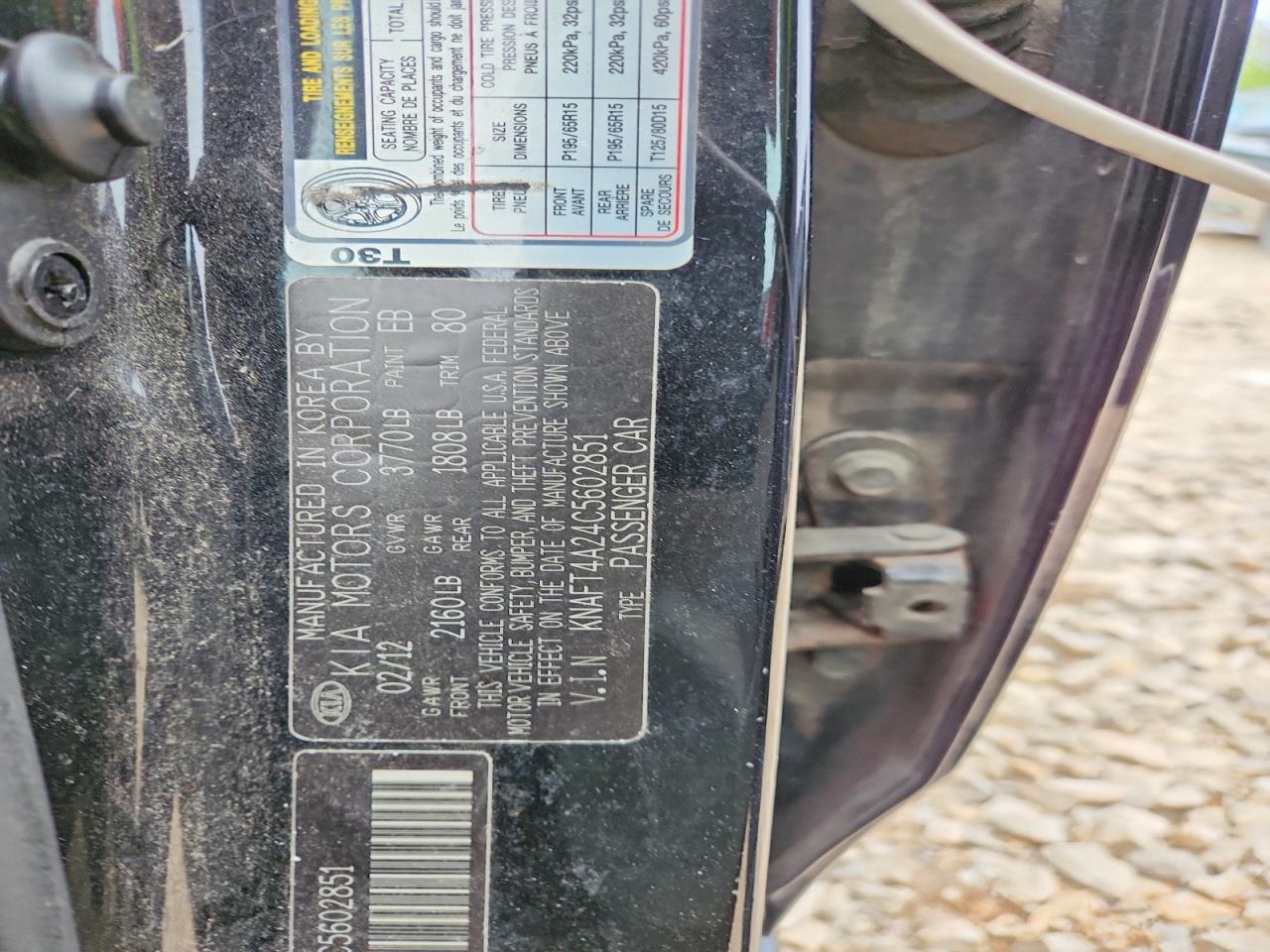 2012 KIA FORTE LX photo 12