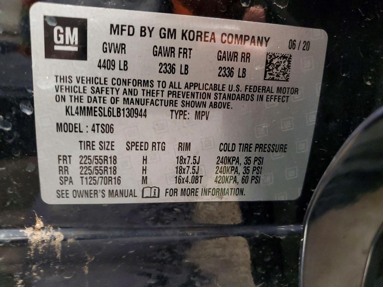 2020 BUICK ENCORE GX SELECT photo 40