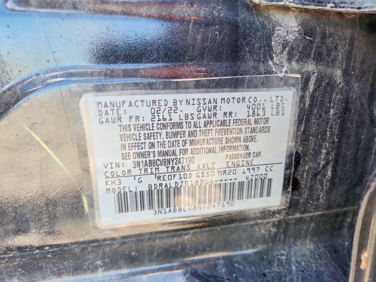 2022 NISSAN SENTRA SV photo 12
